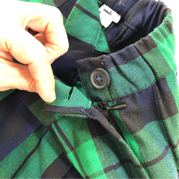 Aerie Green Navy Blue Plaid Pleated Mini Skirt, Women’s S, Stretch Waist, Preppy - Picture 12 of 17